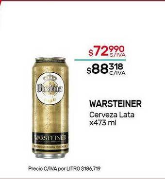 Nini Mayorista Warsteiner Cerveza Lata x 473ml oferta