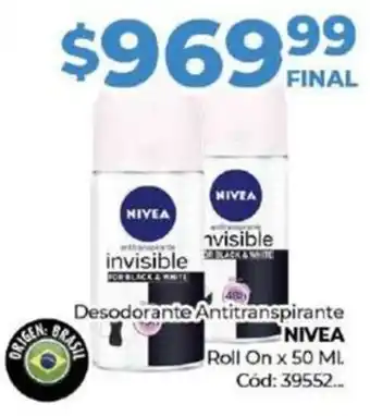 Diarco Desodorante Antitranspirante NIVEA Roll On X 50 ml oferta