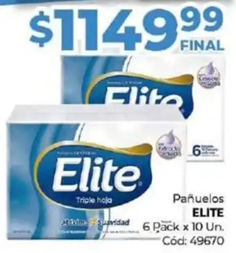 Diarco Pañuelos ELITE 6 Pack x 10 Un. oferta