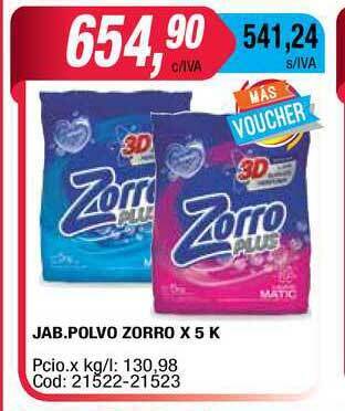 Maxiconsumo Jab. Polvo Zorro x 5k oferta