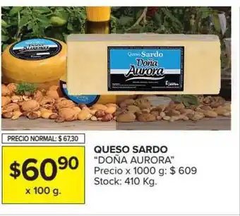 Carrefour Doña Aurora Queso Sardo x 100g oferta