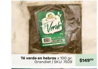 Té Verde En Herbas x 100gr