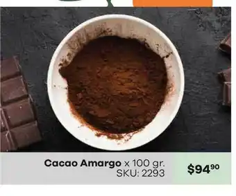 Cacao Amargo x 100gr