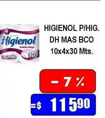 Dulcenter Higienol P Hig. Dh Mas Bco oferta