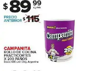 Carrefour Maxi Campanita Rollo De Cocina Practicortes oferta