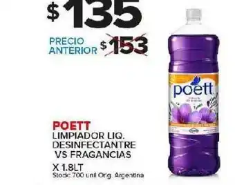Carrefour Maxi Poett Limpiador Liq. Desinfectante Vs Fragancias x 1,8lt oferta