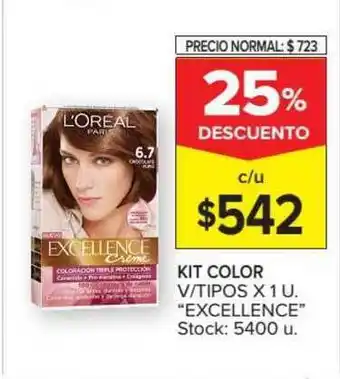 Carrefour Excellence Kit Color x 1u oferta