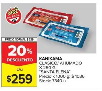 Carrefour Santa Elena Kanikama x 250g oferta