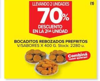 Carrefour Bocaditos Rebozados Prefritos x 400g oferta