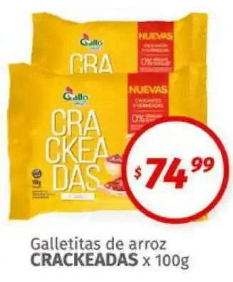 Arcoiris Supermercados Galletitas De Arroz Crackeadas x 100g oferta