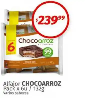 Arcoiris Supermercados Alfajor Chocoarroz 132g oferta
