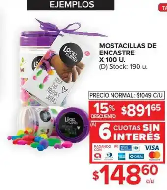 Carrefour Look Mania Mostacillas de Encastre x 100u oferta