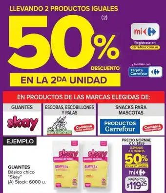 Carrefour Skay Guantes oferta