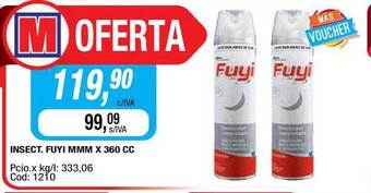 Maxiconsumo Fuyi Insect. Mmm x 360cc oferta