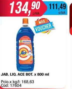 Maxiconsumo Ace Jab. Liq. Bot. x 800ml oferta