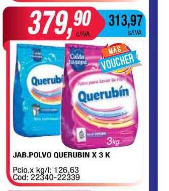 Maxiconsumo Querubin Jabón Polvo x 3K oferta