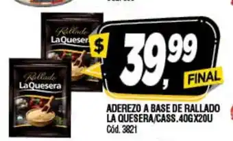 Supermercados Yaguar La Quesera Aderezo A Base De Rallado oferta