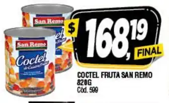 Supermercados Yaguar Coctel Fruta San Remo 820g oferta