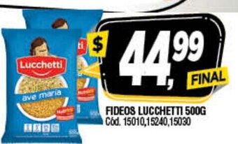 Supermercados Yaguar Lucchetti Fideos 500g oferta