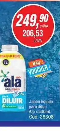 Maxiconsumo Ala Jabön Liquido para Diluir x 500ml oferta