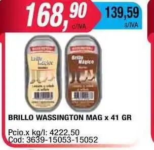 Maxiconsumo Wassington Brillo Mag x 41gr oferta