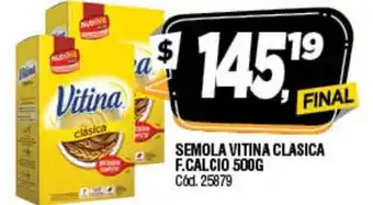 Supermercados Yaguar Vitina Semola Clasica F.Calcio 500g oferta