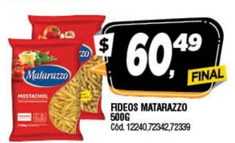 Supermercados Yaguar Fideos Matarazzo 500g oferta