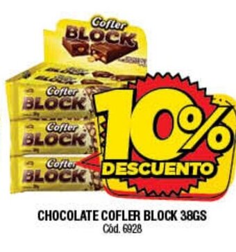 Supermercados Yaguar Chocolate Cofler BLock 38gs oferta