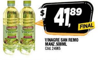 Supermercados Yaguar Vinagre San Remo Manz 500ml oferta