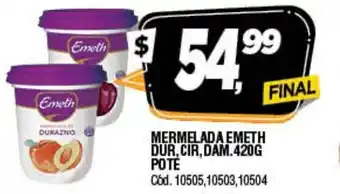 Supermercados Yaguar Emeth Mermelada x 420gr oferta