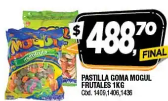 Supermercados Yaguar Goma Mogul Pastillas Frutales 1kg oferta