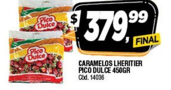 Supermercados Yaguar Caramelos Lheritier Pico Dulce 450gr oferta