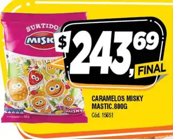 Supermercados Yaguar Misky Caramelos Mastic 800g oferta