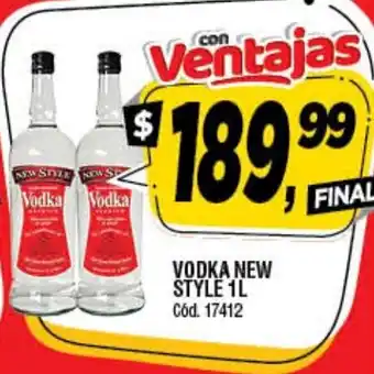 Supermercados Yaguar Vodka New Style 1l oferta