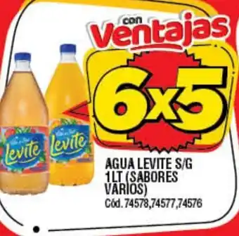 Supermercados Yaguar Levite Agua S/G 1lt oferta
