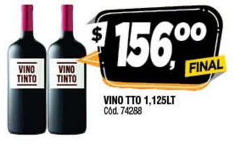 Supermercados Yaguar Vino TTO 1,125lt oferta