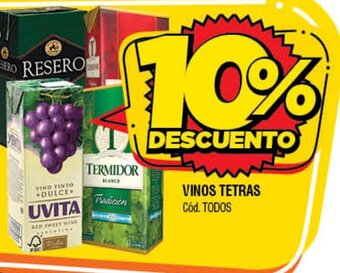 Supermercados Yaguar Vinos Tetras oferta