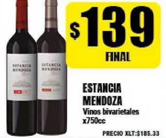 Supermayorista Vital Estancia Mendoza Vinos bivarietales x 750cc oferta