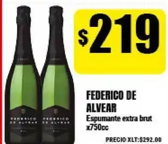 Supermayorista Vital Federico De Alvear Espumante extra brut x 750cc oferta
