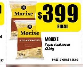 Supermayorista Vital Morixe Papas Steakhouse X2.5kg oferta