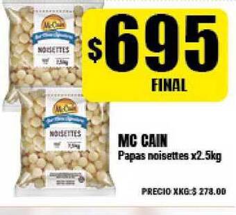 Supermayorista Vital Mc Cain Papas Noisettes X2.5kg oferta