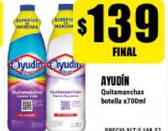 Supermayorista Vital Ayudïn Quitamanchas Botella X700ml oferta