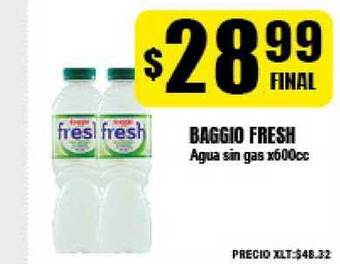 Supermayorista Vital Baggio Fresh Agua Sin Gas X600cc oferta