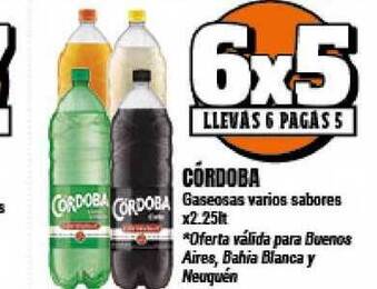 Supermayorista Vital Cördoba Gaseosas Varios Sabores X2.25lt oferta