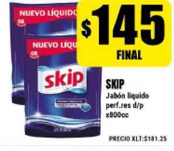 Supermayorista Vital Skip Jabön Liquido Perf.res D-p X800cc oferta