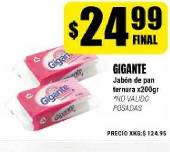 Supermayorista Vital Gigante Jabön De Pan Ternura X200gr oferta