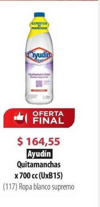 Parodi Ayudín Quitamanchas x 700cc oferta