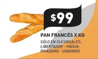 Supermercados Zeta Pan Francés x kg oferta