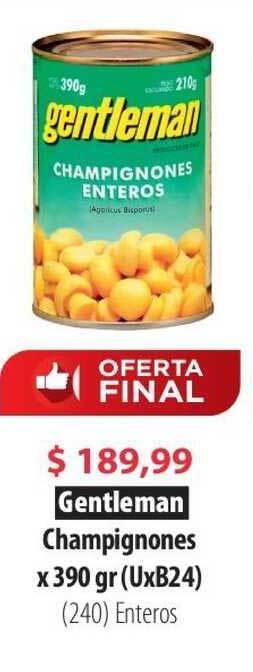 Parodi Gentleman Champignones x 390gr oferta