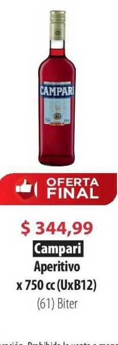 Parodi Campari Aperitivo 750cc oferta
